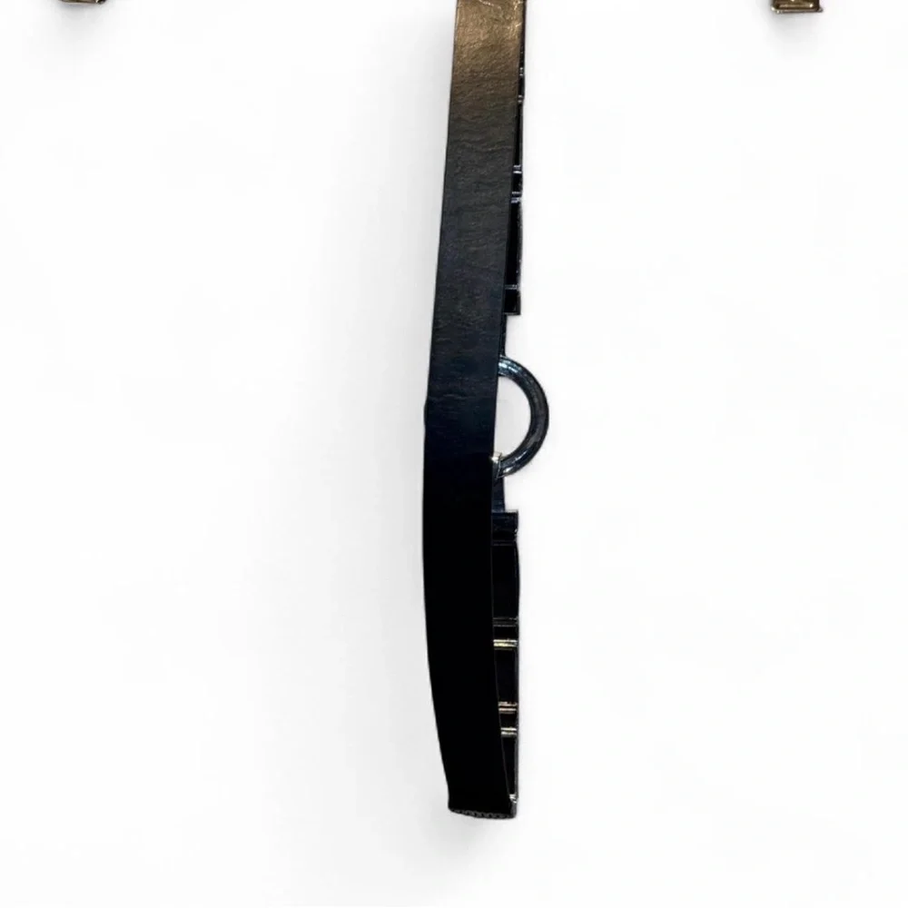 Chico Chrome Leather Belt. Sz Medium 30”x1.25”